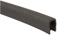 TRIM-LOK - 1/2 Inch Thick x 0.67 Wide x 25 Ft. Long, EPDM Rubber Jumbo Edge Trim - Pebble Texture - Americas Industrial Supply
