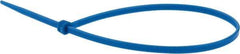 Value Collection - 9.8" Long Blue Nylon Standard Cable Tie - 40 Lb Tensile Strength, 70mm Max Bundle Diam - Americas Industrial Supply