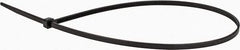 Value Collection - 14.6" Long Black Nylon Standard Cable Tie - 40 Lb Tensile Strength, 106mm Max Bundle Diam - Americas Industrial Supply