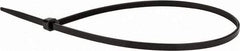 Value Collection - 16" Long Black Nylon Standard Cable Tie - 50 Lb Tensile Strength, 106mm Max Bundle Diam - Americas Industrial Supply