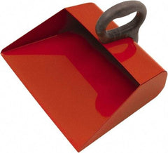 PRO-SOURCE - 14" Wide Handheld Dustpan - Steel Body, 6" Plastic Handle - Americas Industrial Supply