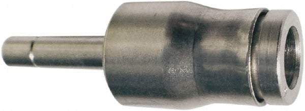 Legris - 6 x 4mm Outside Diam, Nickel Plated Brass Push-to-Connect Tube Plug-In Expander - 435 Max psi, Tube to Stem Connection, FKM O-Ring - Americas Industrial Supply