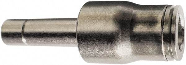 Legris - 1/4" Outside Diam, Nickel Plated Brass Push-to-Connect Tube Plug-In Adapter - 435 Max psi, Tube to Stem Connection, FKM O-Ring - Americas Industrial Supply