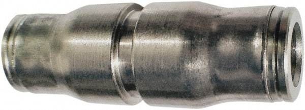 Legris - 10mm Outside Diam, Nickel Plated Brass Push-to-Connect Tube Union - 435 Max psi, Tube to Tube Connection, FKM O-Ring - Americas Industrial Supply