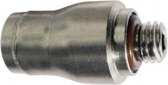Legris - 4mm Outside Diam, M5x0.8 Metric, Nickel Plated Brass Push-to-Connect Tube Male Connector - 435 Max psi, Tube to Metric Thread Connection, FKM O-Ring - Americas Industrial Supply