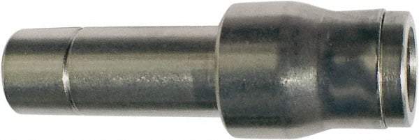 Legris - 4 x 6mm Outside Diam, Nickel Plated Brass Push-to-Connect Tube Plug-In Reducer - 435 Max psi, Tube to Stem Connection, FKM O-Ring - Americas Industrial Supply