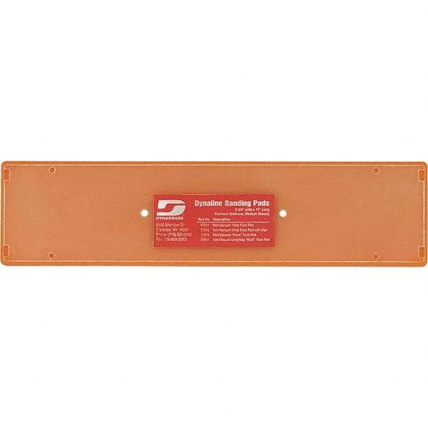 Dynabrade - 11 x 2-3/4" Rectangular Adhesive/PSA Backing Pad - File Board Sander Compatible, Screw Attachment, Nonvacuum Pad, 3/8" Thick, Medium Density - Americas Industrial Supply