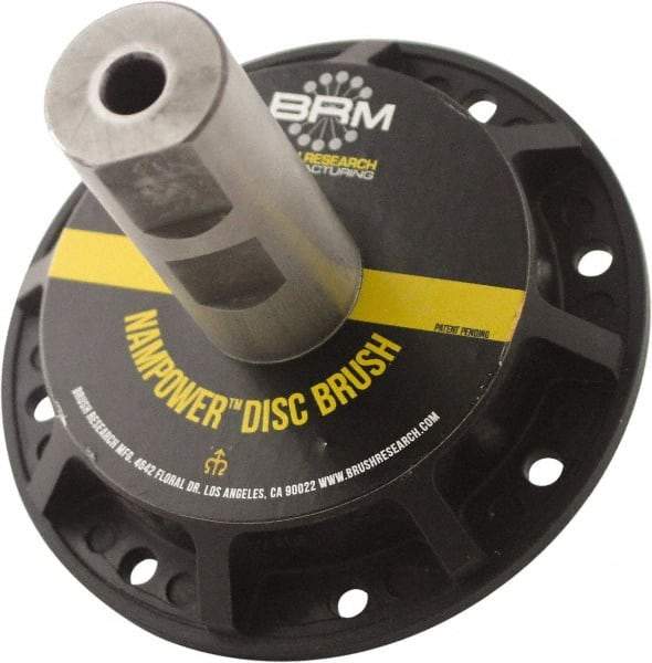 Brush Research Mfg. - 31/32" Arbor Hole to 0.968" Shank Diam Sidelock Collet - For 4, 5 & 6" NamPower Disc Brushes, Attached Spindle, Flow Through Spindle - Americas Industrial Supply