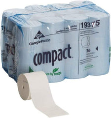 Georgia Pacific - 12,150' Roll Length x 4" Sheet Width, Coreless Roll Toilet Tissue - 1,000 Sheets per Roll, 2 Ply, White, Recycled Fiber - Americas Industrial Supply