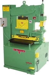 Uni-Hydro - 6" Throat Depth, 56 Ton Punch Pressure, 1-3/8" in 1/2" Punch Capacity Ironworker - 5 hp, 3 Phase, 220/480 Volts, 46" Wide x 70" High x 37" Deep - Americas Industrial Supply