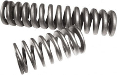 Associated Spring Raymond - 38.1mm OD, 7.62mm Wire, 203.2mm Free Length, Compression Spring - 905 Lb Spring Rating, 4830.53 N Max Work Load, Chrome Alloy Steel - Americas Industrial Supply