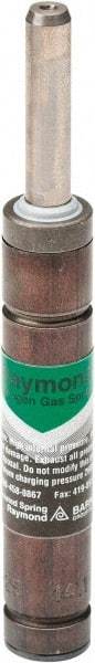 Associated Spring Raymond - 8mm Rod Diam, 19mm Diam, 63.5mm Max Stroke, Nitrogen Gas Spring Cylinder - 105.5mm Body Length, 169mm OAL, 92 Lb Full Stroke Spring Force, 650 psi Initial Charge - Americas Industrial Supply
