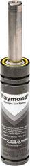 Associated Spring Raymond - M6 Fill Port, M6 Mt Hole, 12mm Rod Diam, 24.9mm Diam, 10mm Max Stroke, Green Nitrogen Gas Spring Cylinder - 52mm Body Length, 62mm OAL, 173 Lb Full Stroke Spring Force, 360 psi Initial Charge - Americas Industrial Supply