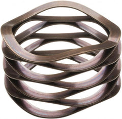 Associated Spring Raymond - 21.59mm ID x 28.58mm OD, Grade 17-7 PH Stainless Steel Multiwave Disc Spring - 0.46mm Thick, 7.62mm Overall Height, 3.1mm Deflection, 30 Lb at Deflection - Americas Industrial Supply