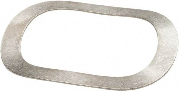 Associated Spring Raymond - 130.05mm ID x 166.37mm OD, Grade 1074 High Carbon Steel Triple Wave Washer - 1.55mm Thick, 12.6mm Overall Height, 6.63mm Deflection, 209 Lb at Deflection - Americas Industrial Supply