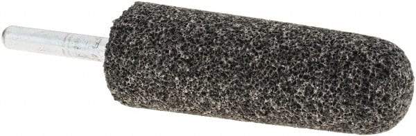 Made in USA - 1" Head Diam x 2-3/4" Thickness, A3, Tree End, Aluminum Oxide Mounted Point - Blue-Gray, Very Coarse Grade, 24 Grit, 16,100 RPM - Americas Industrial Supply