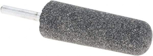 Made in USA - 1" Head Diam x 2-3/4" Thickness, A3, Tree End, Aluminum Oxide Mounted Point - Blue-Gray, Coarse Grade, 46 Grit, 16,100 RPM - Americas Industrial Supply