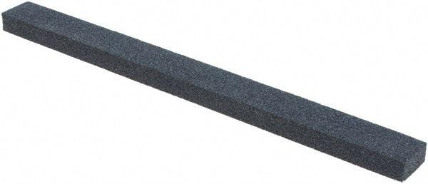 Made in USA - 150 Grit Silicon Carbide Rectangular Polishing Stone - Medium Grade, 1/2" Wide x 6" Long x 1/4" Thick - Americas Industrial Supply