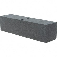 Made in USA - 80 Grit Silicon Carbide Rectangular Roughing Stone - Hard Grade, 2" Wide x 8" Long x 2" Thick - Americas Industrial Supply