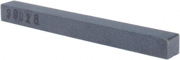 Made in USA - 3/8" Wide x 4" OAL x 3/8" Thick, Silicon Carbide Sharpening Stone - Square, Fine Grade, 280 Grit - Americas Industrial Supply