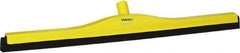 Vikan - 28" Foam Rubber Blade Bench Squeegee - Double Edge, Yellow, Plastic Holder - Americas Industrial Supply