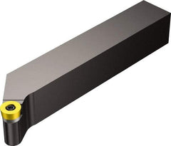 Sandvik Coromant - SRSC, Right Hand Cut, 20mm Shank Height x 20mm Shank Width, Neutral Rake Indexable Turning Toolholder - 125mm OAL, RCMT 10 T3 M0 Insert Compatibility, Series CoroTurn 107 - Americas Industrial Supply