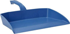 Vikan - 12-1/2" Wide Handheld Dustpan - Plastic Body, 4-1/2" Handle, Blue - Americas Industrial Supply