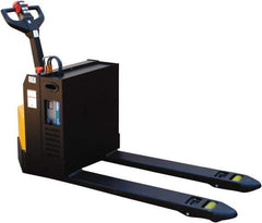 Vestil - 4,500 Lb Capacity, 8" Lift Electric Pallet Truck - 3-3/8" Min Lift Height, 48" Fork Length x 27" Fork Width, 31-1/2" Overall Width - Americas Industrial Supply