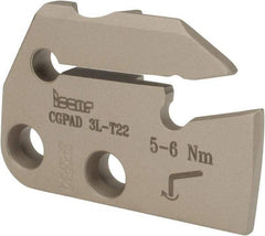 Iscar - 0.1102 to 0.157" Groove Width, 0.866" Max Depth of Cut, Left Hand Cut, Indexable Grooving Blade - GIF.., GIM.., GIP.., TIP.. Insert Style, Series Cut Grip - Americas Industrial Supply