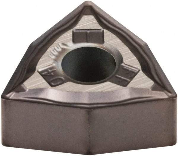 Kennametal - WNMG431 FF Grade KCU10 Carbide Turning Insert - AlTiN Finish, 80° Trigon, 1/2" Inscr Circle, 3/16" Thick, 1/64" Corner Radius - Americas Industrial Supply