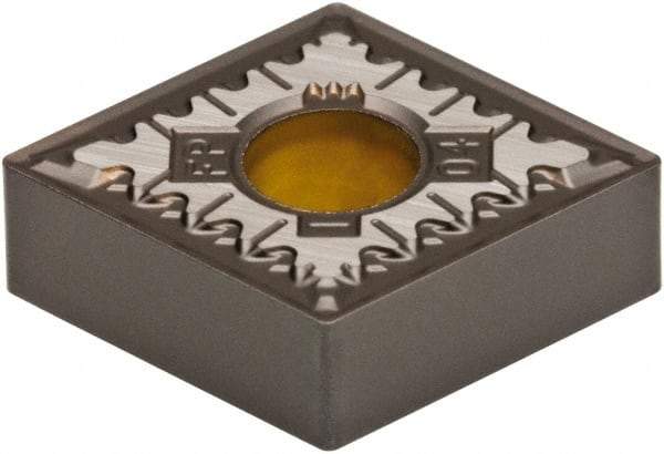 Kennametal - CNMG433 FP Grade KCU10 Carbide Turning Insert - AlTiN Finish, 80° Diamond, 1/2" Inscr Circle, 3/16" Thick, 3/64" Corner Radius - Americas Industrial Supply