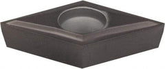 Kennametal - DCGT432 LF Grade KCU10 Carbide Turning Insert - AlTiN Finish, 55° Diamond, 1/2" Inscr Circle, 3/16" Thick, 1/32" Corner Radius - Americas Industrial Supply