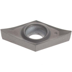 Kennametal - DCGT21.50.5 HP Grade KCU10 Carbide Turning Insert - AlTiN Finish, 55° Diamond, 1/4" Inscr Circle, 3/32" Thick, 0.008" Corner Radius - Americas Industrial Supply