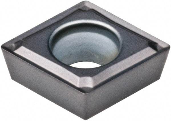 Kennametal - CPMT21.52 FW Grade KCU10 Carbide Turning Insert - AlTiN Finish, 80° Diamond, 1/4" Inscr Circle, 3/32" Thick, 1/32" Corner Radius - Americas Industrial Supply