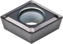 Kennametal - CPMT21.52 FW Grade KCU10 Carbide Turning Insert - AlTiN Finish, 80° Diamond, 1/4" Inscr Circle, 3/32" Thick, 1/32" Corner Radius - Americas Industrial Supply