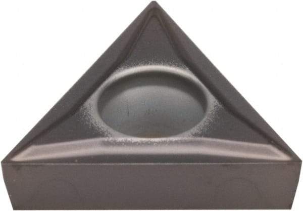Kennametal - TCGT32.51 LF Grade KCU10 Carbide Turning Insert - AlTiN Finish, 60° Triangle, 3/8" Inscr Circle, 5/32" Thick, 1/64" Corner Radius - Americas Industrial Supply