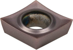 Kennametal - CPGT21.50.5 HP Grade KCU10 Carbide Turning Insert - AlTiN Finish, 80° Diamond, 1/4" Inscr Circle, 3/32" Thick, 0.008" Corner Radius - Americas Industrial Supply