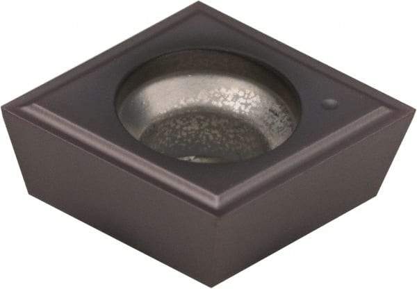 Kennametal - CPGM32.51 PG Grade KCU25 Carbide Turning Insert - AlTiN Finish, 80° Diamond, 3/8" Inscr Circle, 5/32" Thick, 1/64" Corner Radius - Americas Industrial Supply