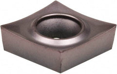 Kennametal - CCGT430.5 HP Grade KCU25 Carbide Turning Insert - AlTiN Finish, 80° Diamond, 1/2" Inscr Circle, 3/16" Thick, 0.008" Corner Radius - Americas Industrial Supply
