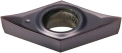 Kennametal - DCGT32.51 HP Grade KCU10 Carbide Turning Insert - AlTiN Finish, 55° Diamond, 3/8" Inscr Circle, 5/32" Thick, 1/64" Corner Radius - Americas Industrial Supply