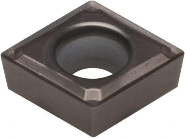 Kennametal - CCMT32.52 FW Grade KCU10 Carbide Turning Insert - AlTiN Finish, 80° Diamond, 3/8" Inscr Circle, 5/32" Thick, 1/32" Corner Radius - Americas Industrial Supply