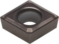 Kennametal - CCMT32.52 FW Grade KCU10 Carbide Turning Insert - AlTiN Finish, 80° Diamond, 3/8" Inscr Circle, 5/32" Thick, 1/32" Corner Radius - Americas Industrial Supply