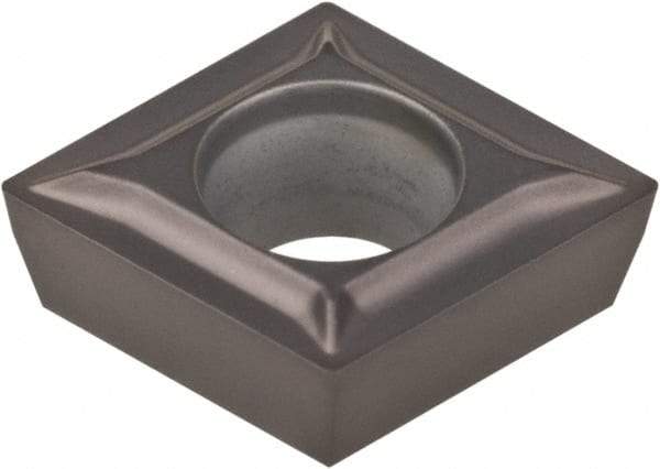 Kennametal - CPGT21.52 LF Grade KCU10 Carbide Turning Insert - AlTiN Finish, 80° Diamond, 1/4" Inscr Circle, 3/32" Thick, 1/32" Corner Radius - Americas Industrial Supply