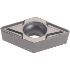 Kennametal - DCMT32.52 MW Grade KCU10 Carbide Turning Insert - AlTiN Finish, 55° Diamond, 3/8" Inscr Circle, 5/32" Thick, 1/32" Corner Radius - Americas Industrial Supply