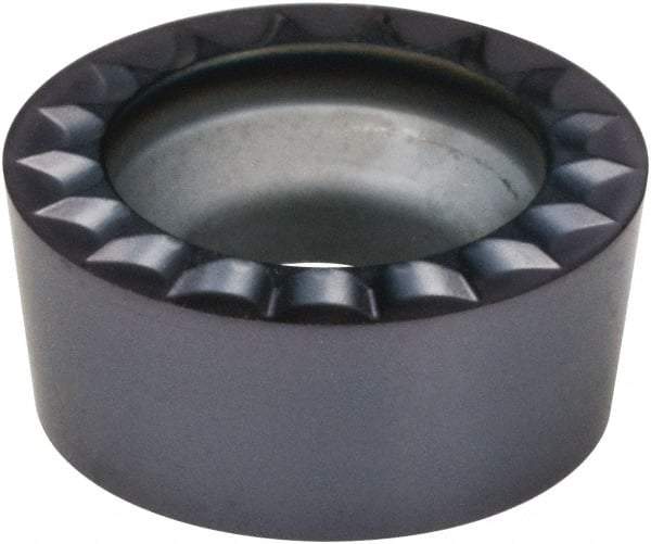 Kennametal - RCGH43 MP Grade KCS10 Carbide Turning Insert - AlTiN Finish, Round, 1/2" Inscr Circle, 3/16" Thick - Americas Industrial Supply