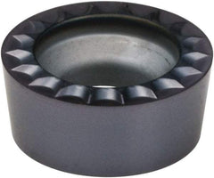Kennametal - RCGH43 MP Grade KCS10 Carbide Turning Insert - AlTiN Finish, Round, 1/2" Inscr Circle, 3/16" Thick - Americas Industrial Supply