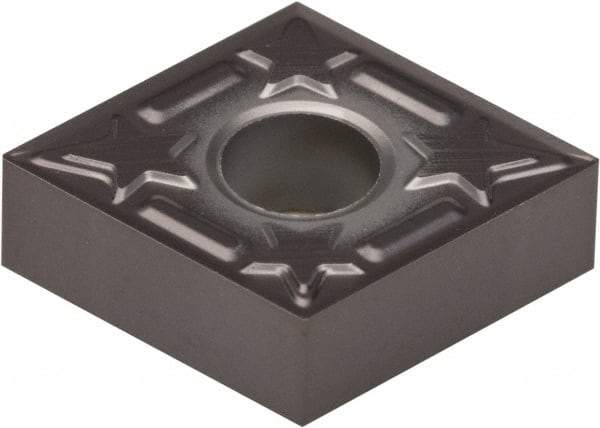 Kennametal - CNGG433 01 Grade KCU10 Carbide Turning Insert - AlTiN Finish, 80° Diamond, 1/2" Inscr Circle, 3/16" Thick, 3/64" Corner Radius - Americas Industrial Supply