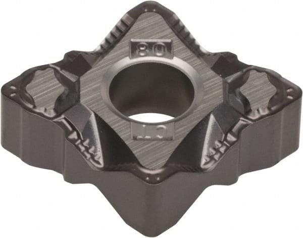 Kennametal - CNMG432 CT Grade KCU10 Carbide Turning Insert - AlTiN Finish, 80° Diamond, 1/2" Inscr Circle, 3/16" Thick, 1/32" Corner Radius - Americas Industrial Supply