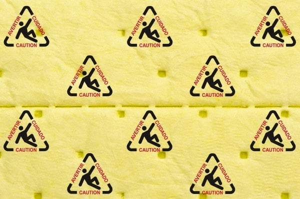Brady SPC Sorbents - 20 Gal Capacity per Package, Chemical/Hazmat Roll - 150' Long x 15" Wide, Yellow, Polypropylene - Americas Industrial Supply