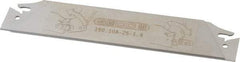 Seco - 0.984" Blade Height, 0.047" Blade Width, 5.91" OAL, Neutral Cut, Double End Indexable Cut-Off Blade - 150.10A Blade, 150.10 Series - Americas Industrial Supply